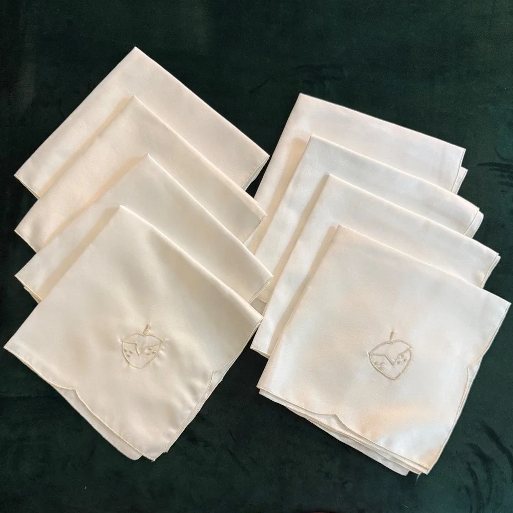 Linen Galore ivory satin